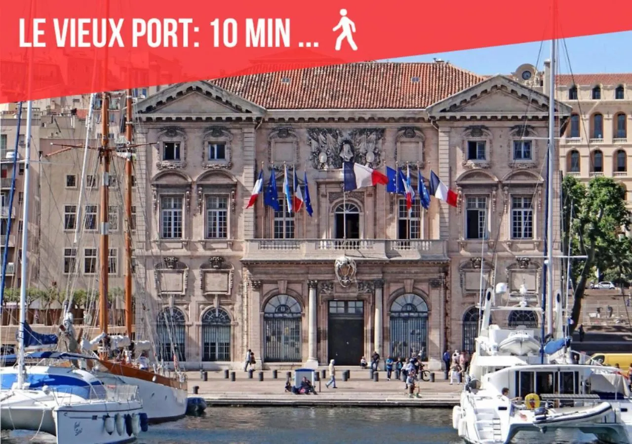 La Charmerie Duplex Climatise A 5Min Du Vieux Port Marseille 0*,  France