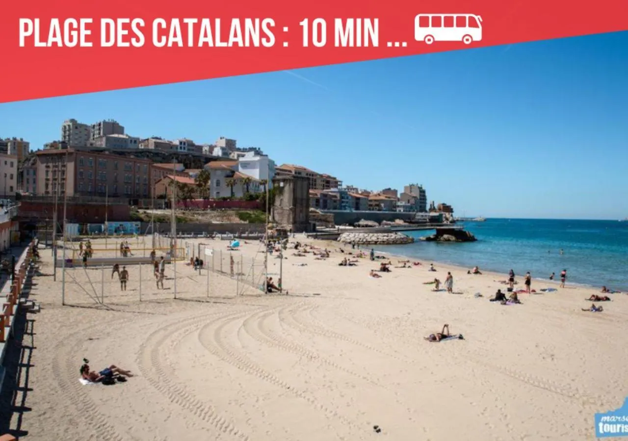 Appartamento La Charmerie Duplex Climatise A 5Min Du Vieux Port Marsiglia